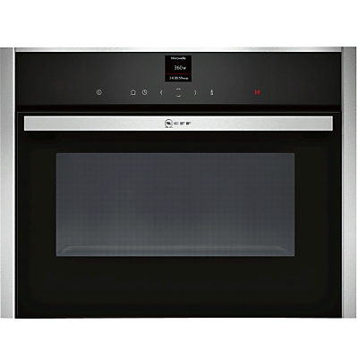 Neff C17UR02N0B Built-In Microwave Oven, Stainless Steel Neff C17UR02N0B Built-In Microwave Oven, Stainless Steel